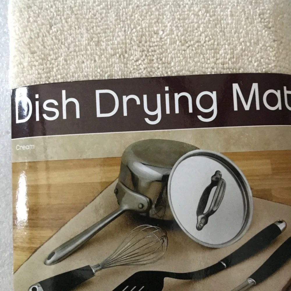 Dish Drying Mat New 16” x 18”